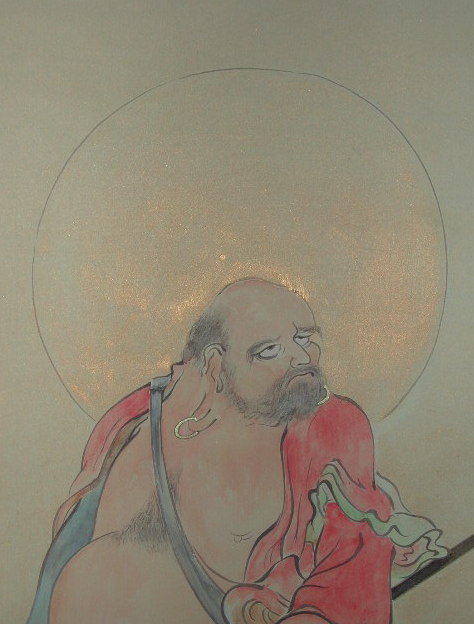 山本兆揚| 掛軸| 四天王寺絵仏師| 竹内栖鳳| 日展| 法眼| 伊勢神宮