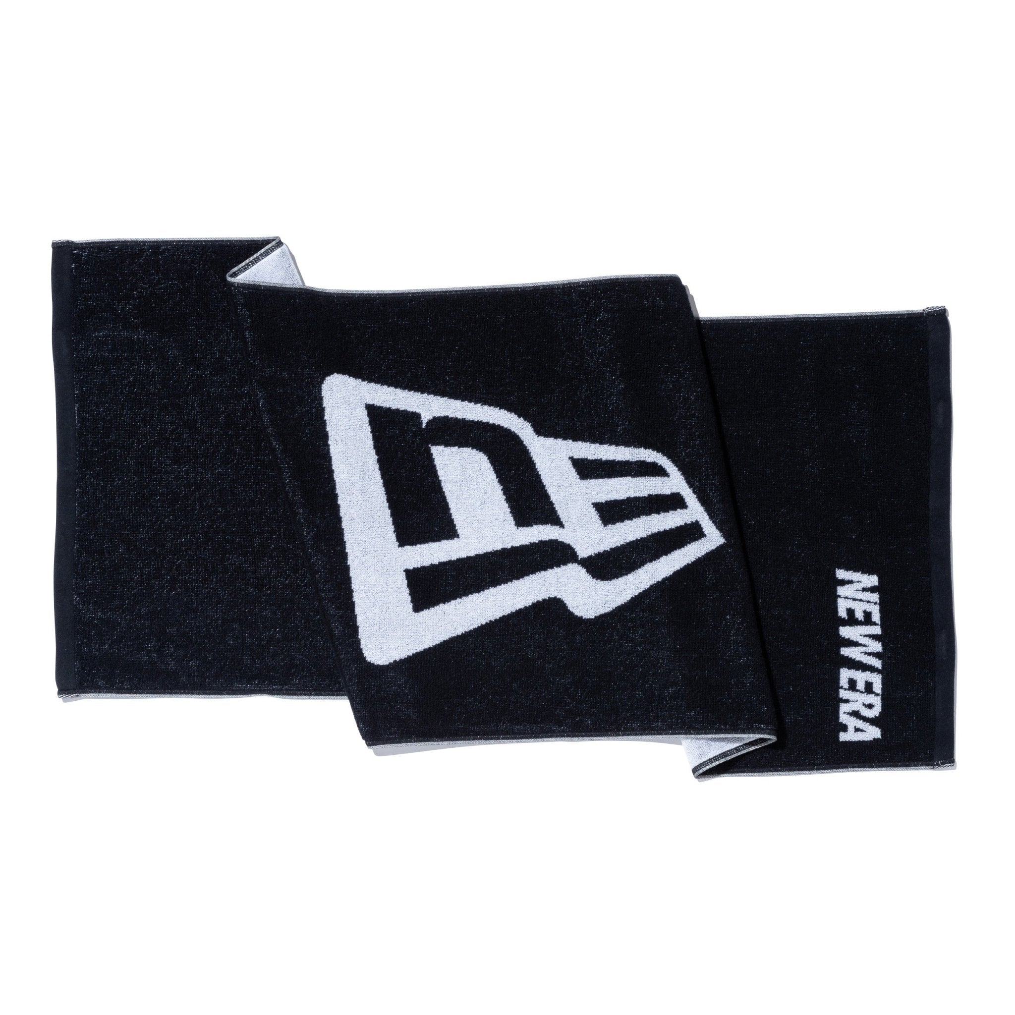 ボックスドタオル スポーツタオル フラッグロゴ ブラック | ニューエラ