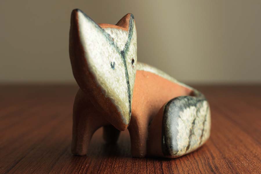 リサ・ラーソン 小さな動物園 キツネ / Lisa Larson Lilla Zoo Fox #1