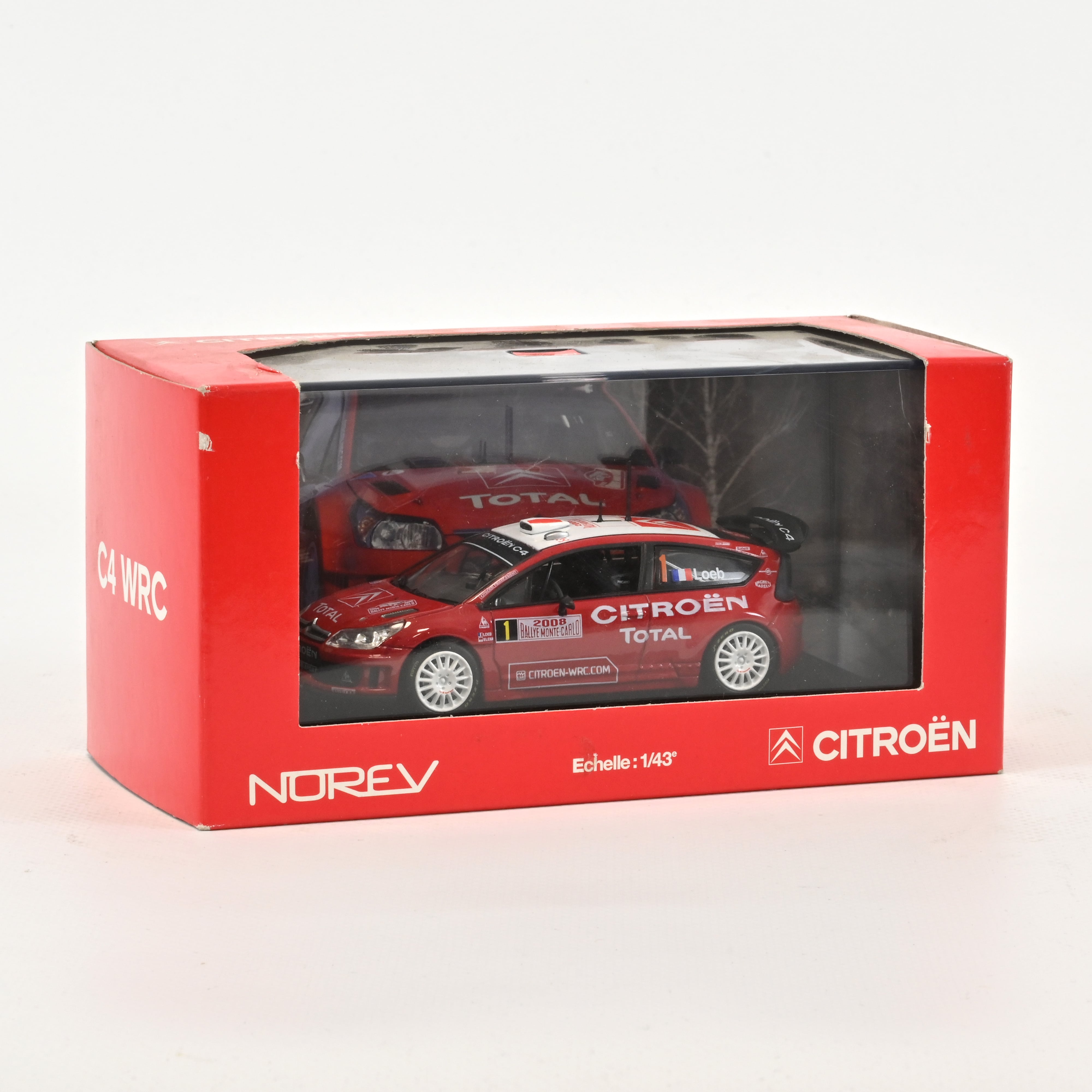 Citroën C4 WRC Rallye Monte Carlo 2008 Loeb/Elena 1:43 – Norev