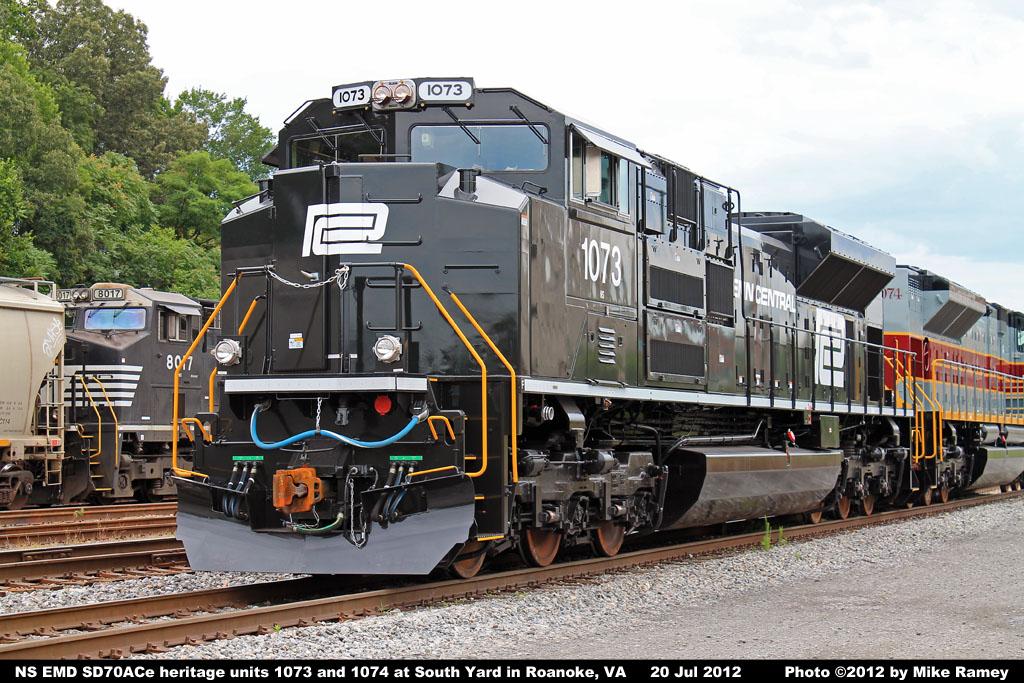 NS EMD SD70ACe #1073 Penn Central Heritage Unit Photo Page