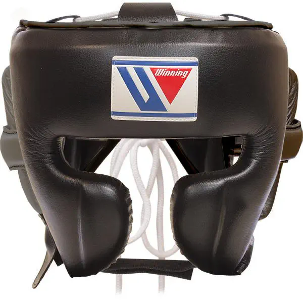 トップ Winning ヘッドギア 黒 Winning ボクシングヘッドギア M 黒