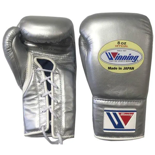 新品ウイニングボクシンググローブ 8オンス 白 紐 ウイニング(WINNING