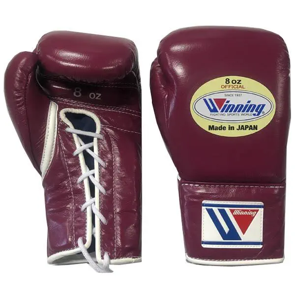 ウイニング(WINNING) ボクシンググローブ プロ試合用 8オンス ひも式