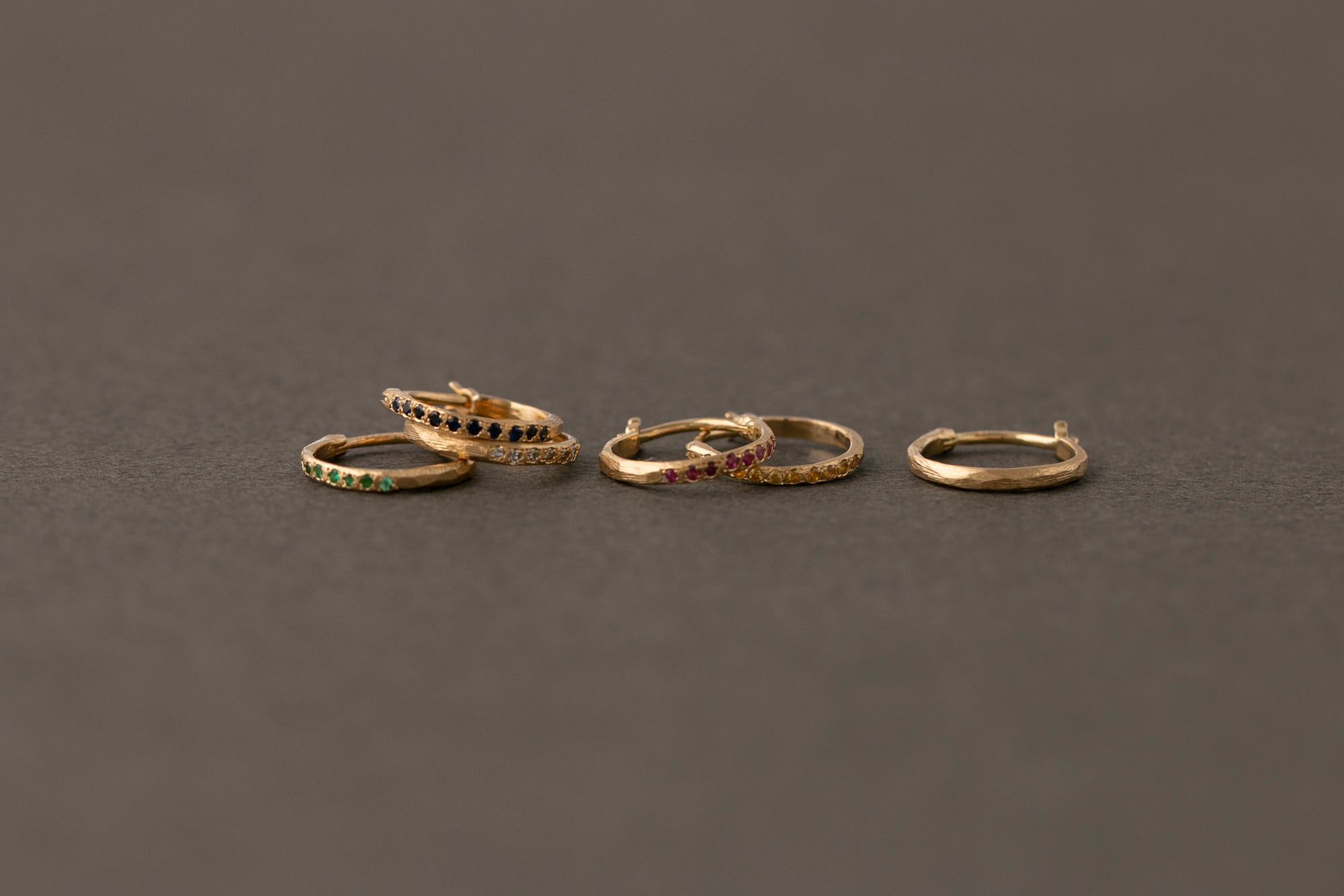 MONAKA K18 hibiki ピアス シトリン Flat Pierced