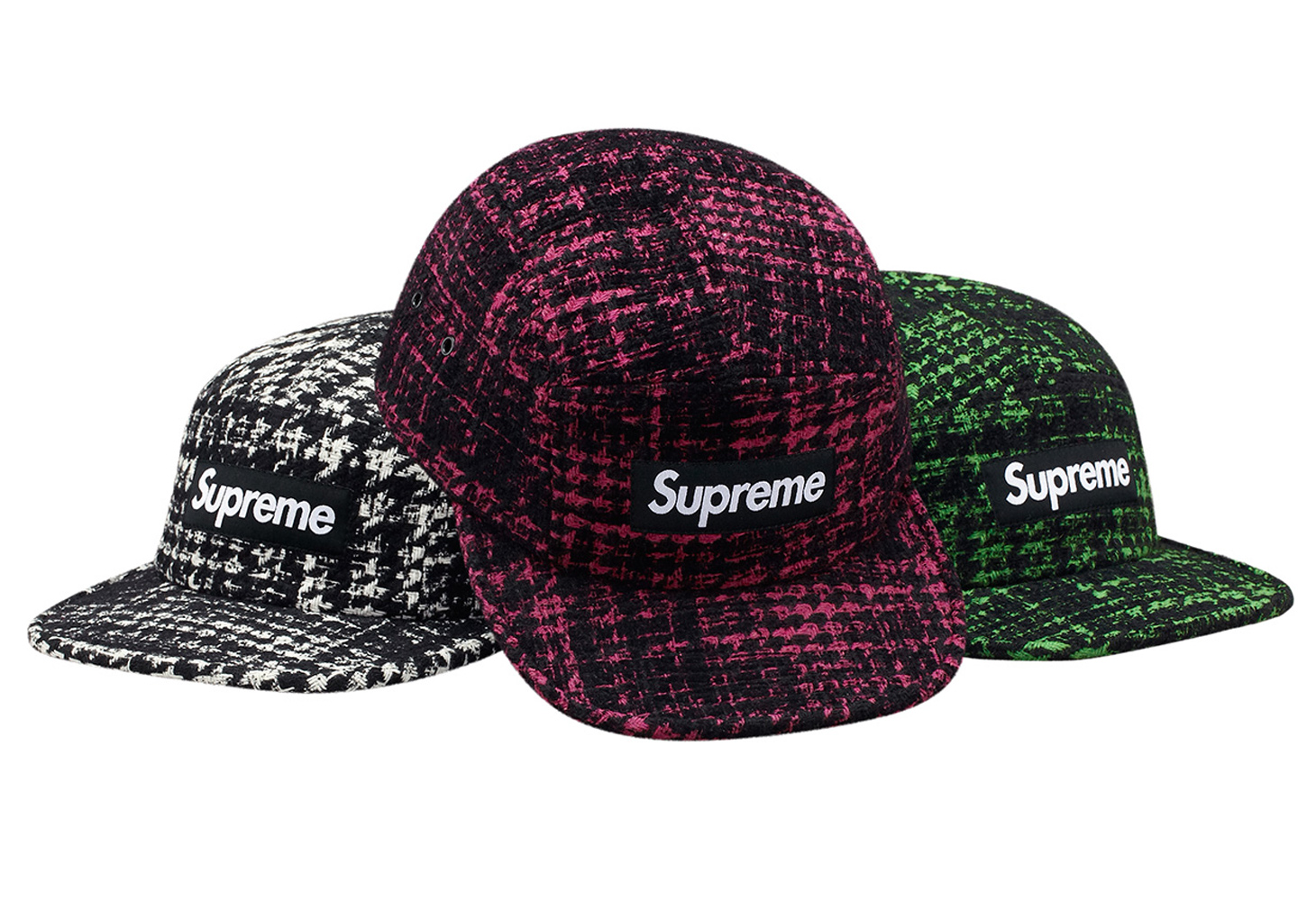 Supreme - Broken Houndstooth Camp Cap - ParkSIDER