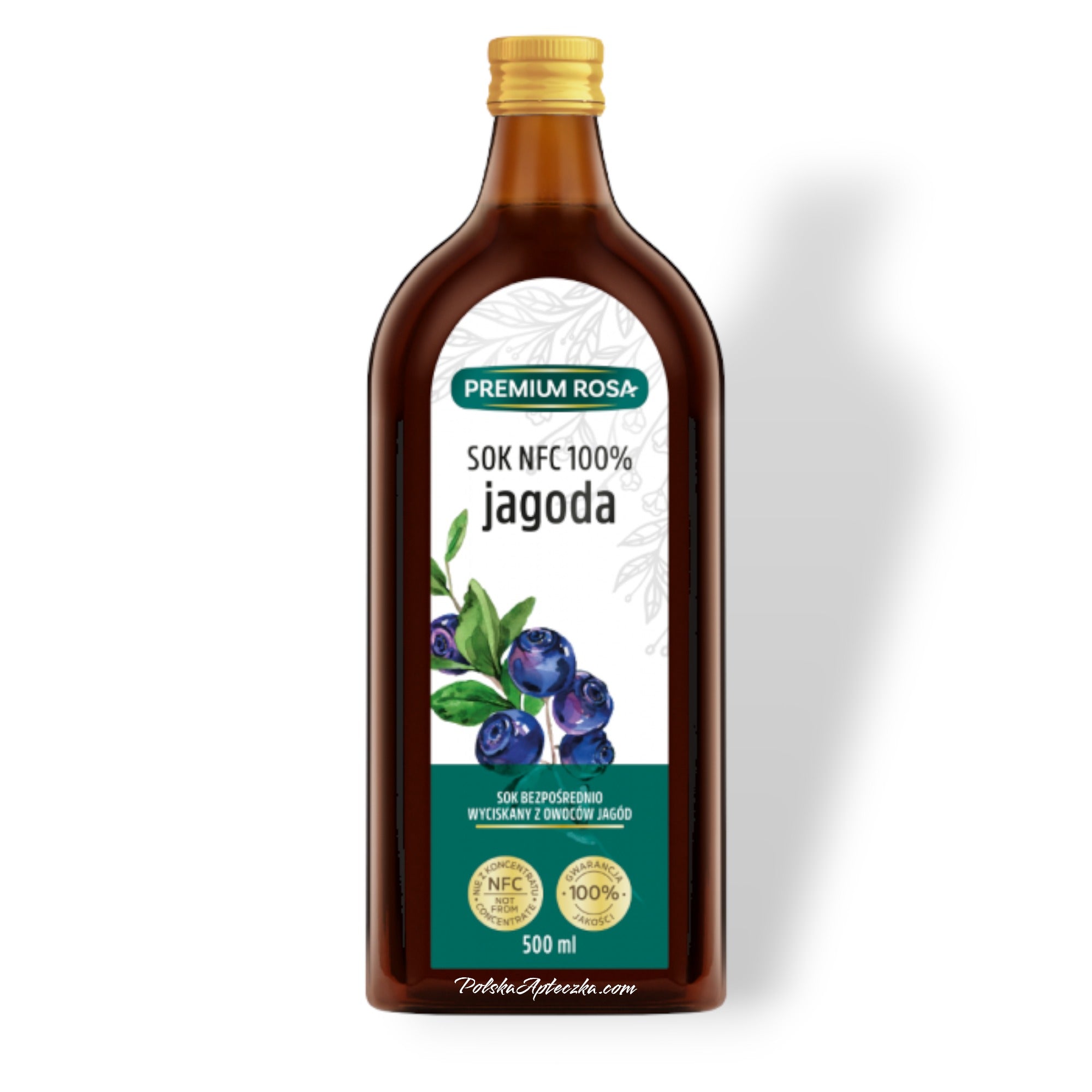 Jagoda Sok 100% 500ml, Premium Rosa – Apteczka