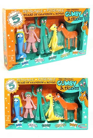 Gumby and Friends Collectible Bendable Complete Set : NJ Croce