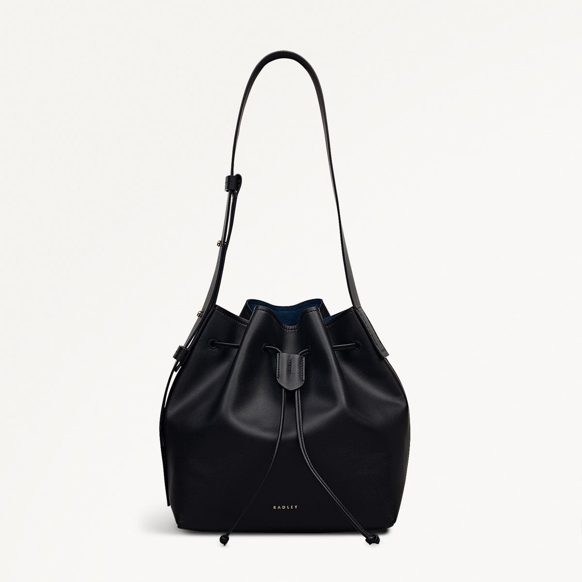 Black Medium Drawstring Shoulder Bag | York Mews AW25 | Radley London