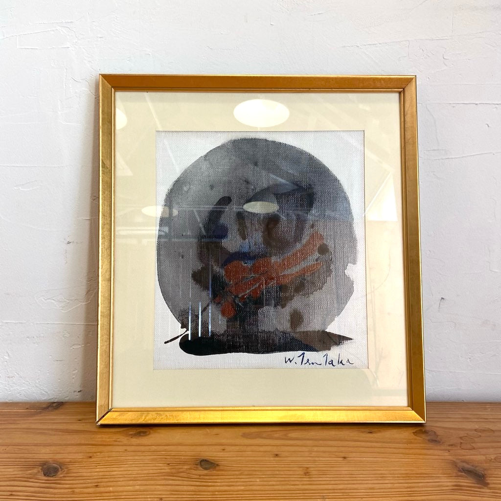 津高和一 「無題」1987年 油彩 作品 画家 抽象画 モダン