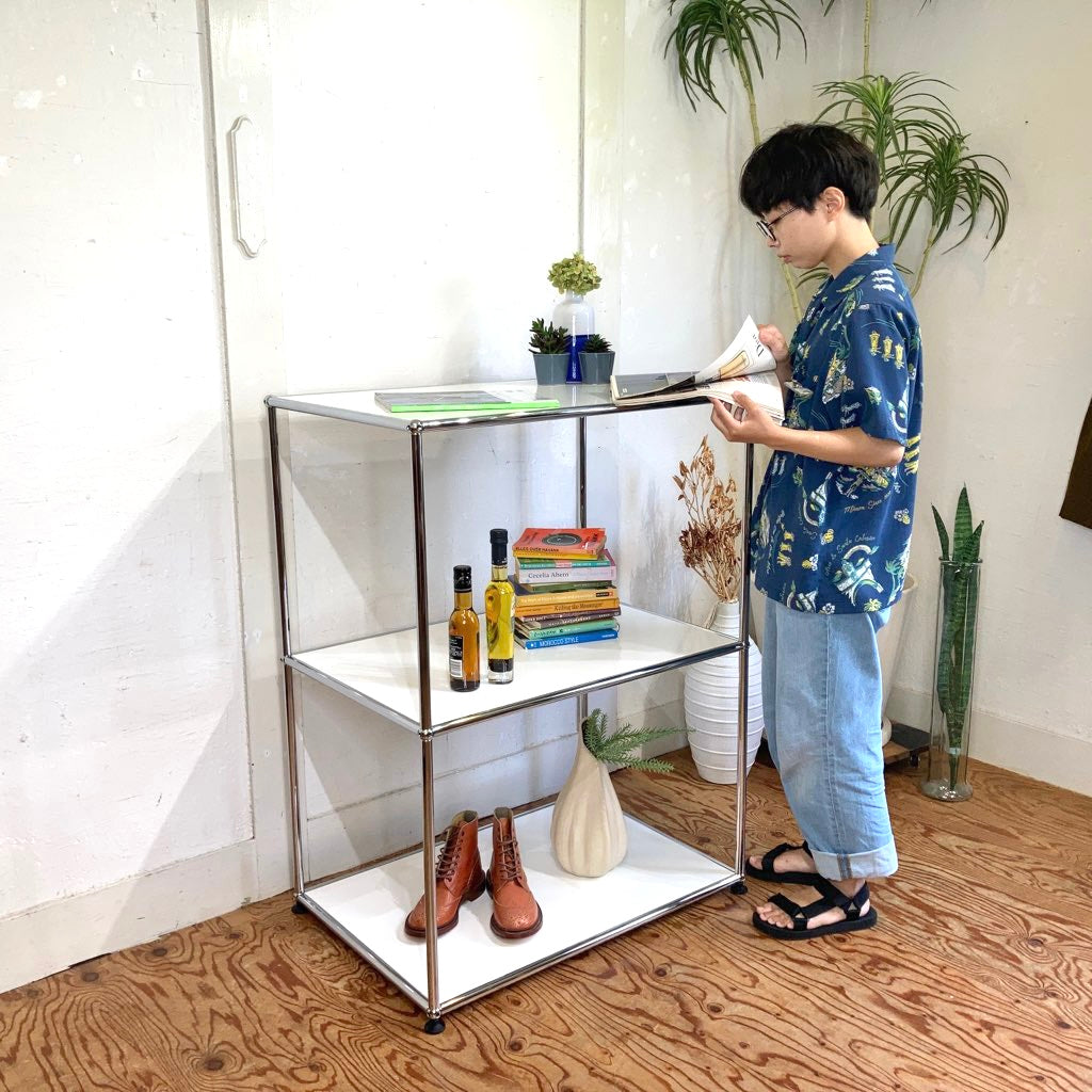 正規品，新作 美品☆ USM Haller/ハラー 1列2段 サイドボード キャビネット