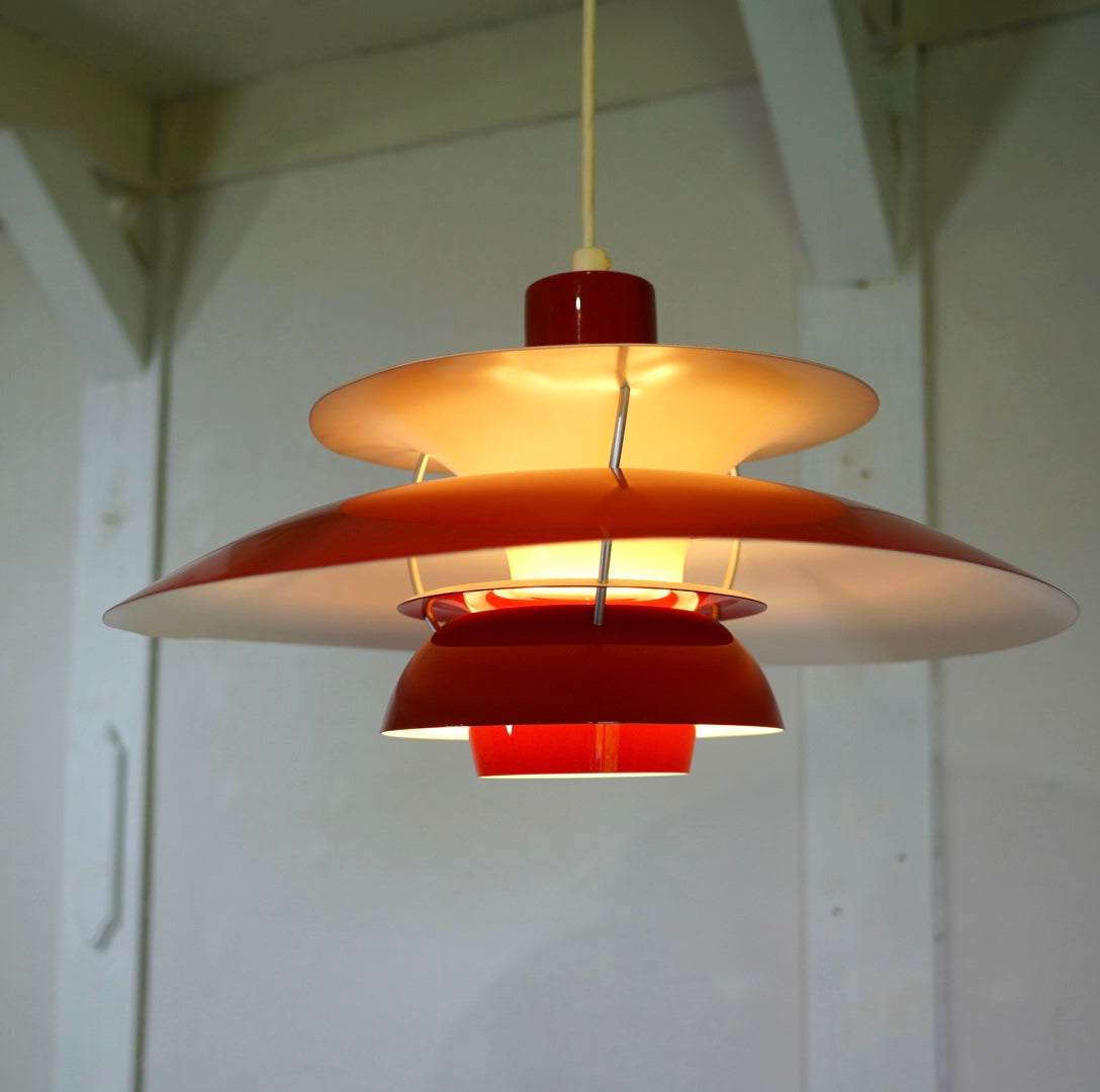 銀閣寺】ルイスポールセンPH5 ペンダントL レッド リプロダクト品