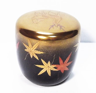 岩倉 隆斎造 紅葉蒔絵大棗（共箱二重箱 鵬雲斎箱書） | 骨董 通販