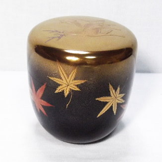 岩倉 隆斎造 紅葉蒔絵大棗（共箱二重箱 鵬雲斎箱書） | 骨董 通販