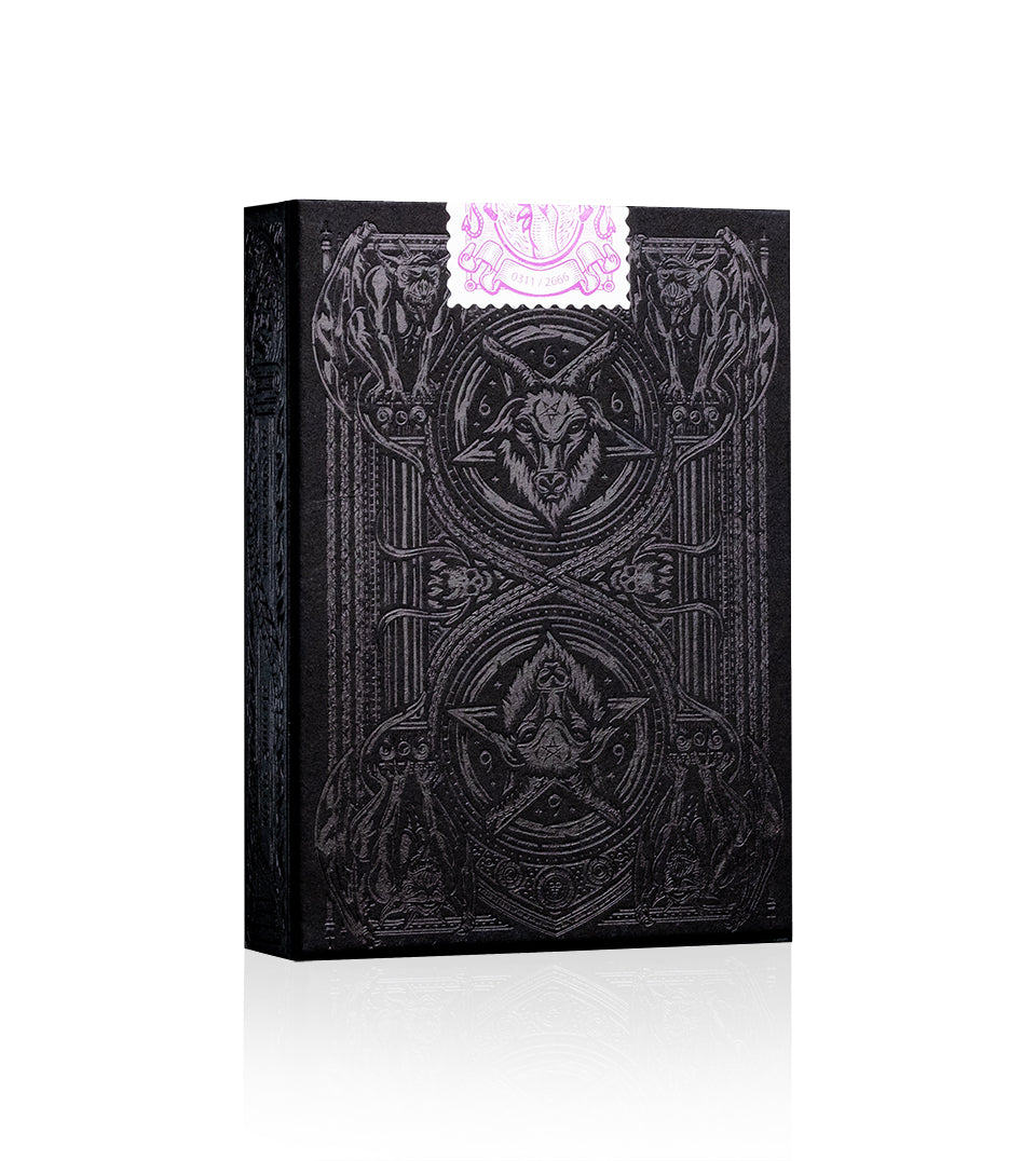 666 Playing Cards - Purple Inferno – Riffle Shuffle Playing Card Co