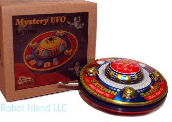 Flying Saucer Saturn UFO Tin Windup - SALE! – Robot Island