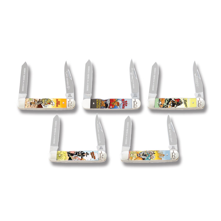 Riders of the Silver Screen 2 Blade Pocketknife Set - Rough Rider