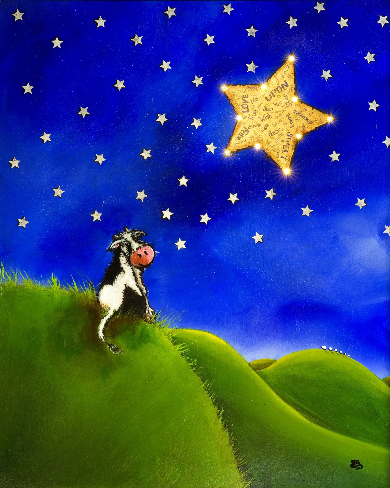 Wish Upon A Star – Sam Morris Cow Art