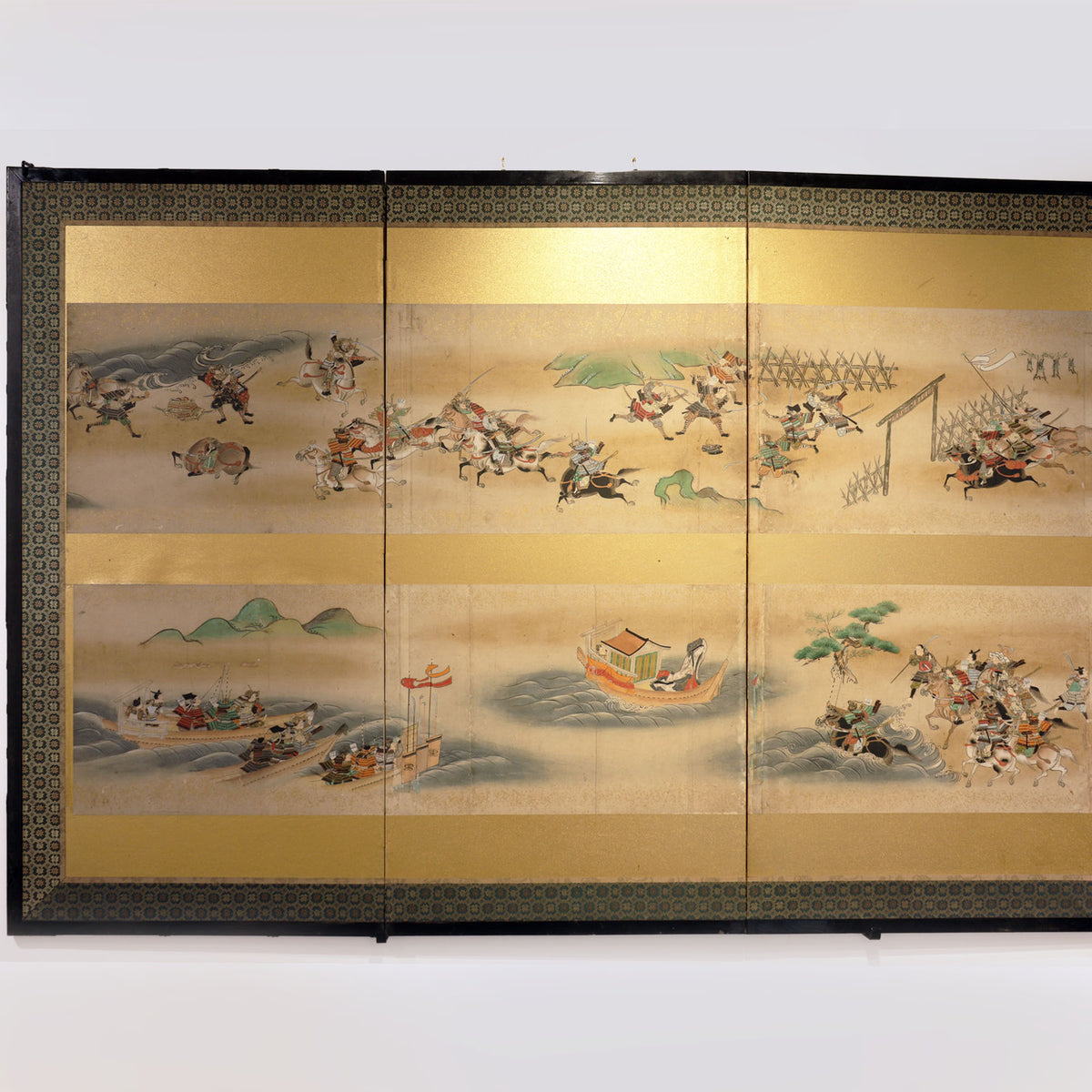 六曲屏風 平家物語絵巻【Folding screen The Tale of the Heike