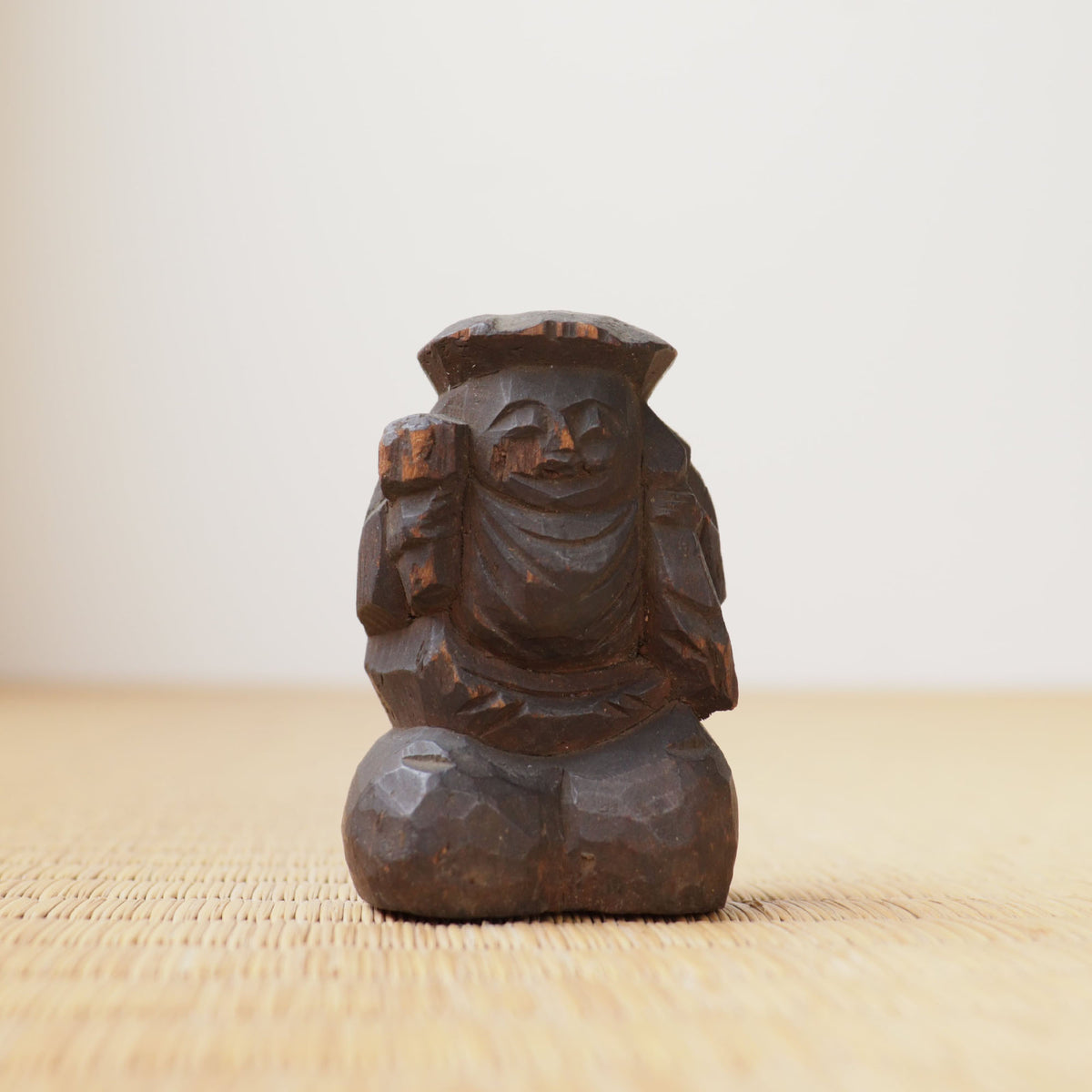 木彫 恵比寿大黒【DAIKOKU wood curving】 [s1486] – 青梵ギャラリー