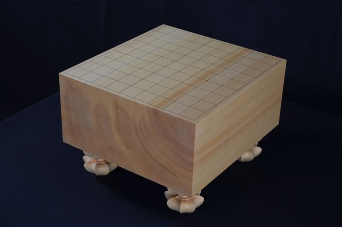 ⭐︎ 特価 【国産】イチョウ 5寸将棋盤 脚付 脚付将棋盤 - 八街碁盤店
