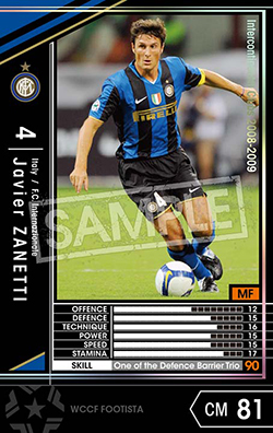 直筆サイン入り写真 ハビエル・サネッティ サッカーアルゼンチン SA