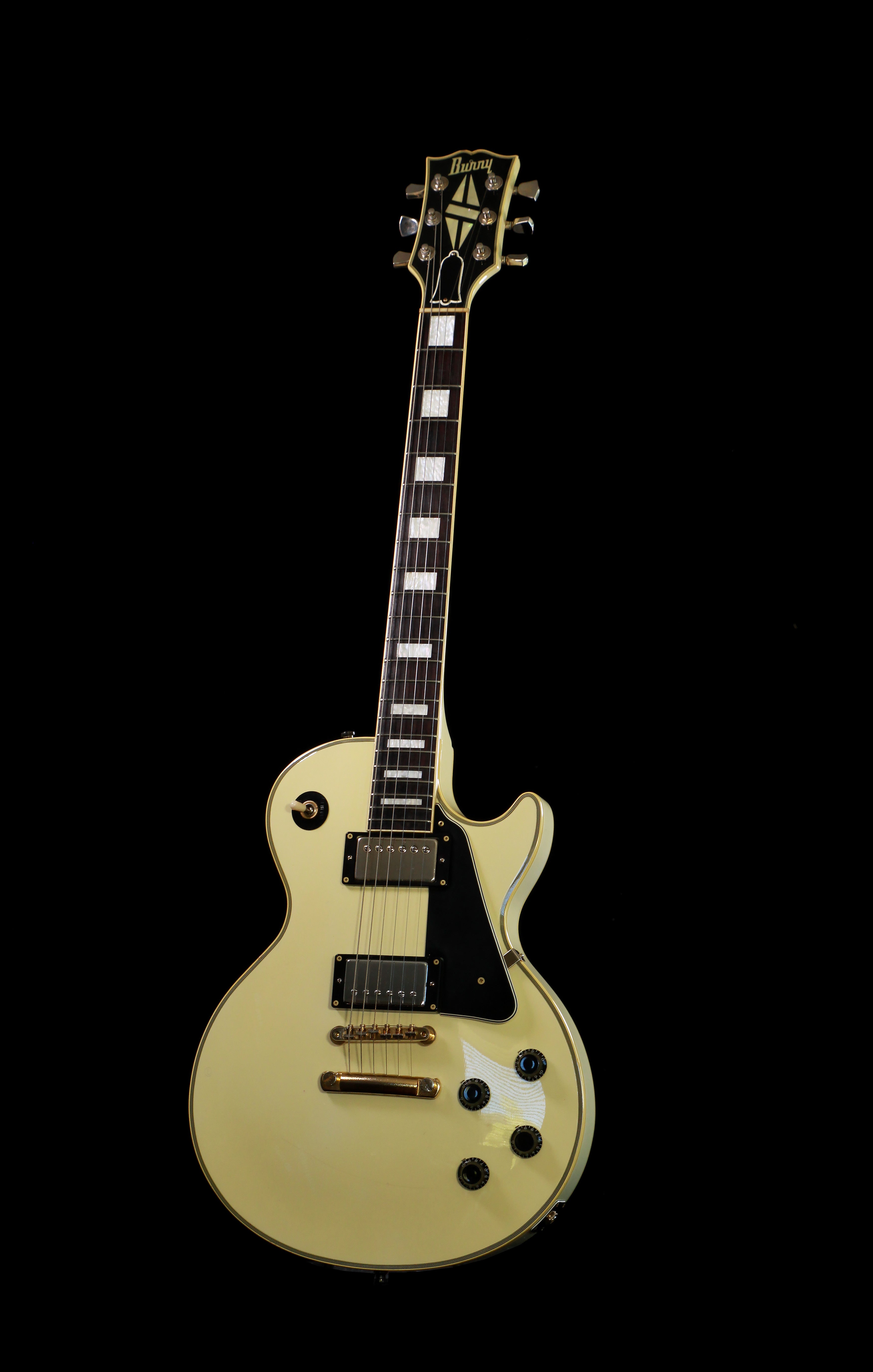 Burny RLC-60 Lawsuit Les Paul Custom MIJ Antique White 1980s