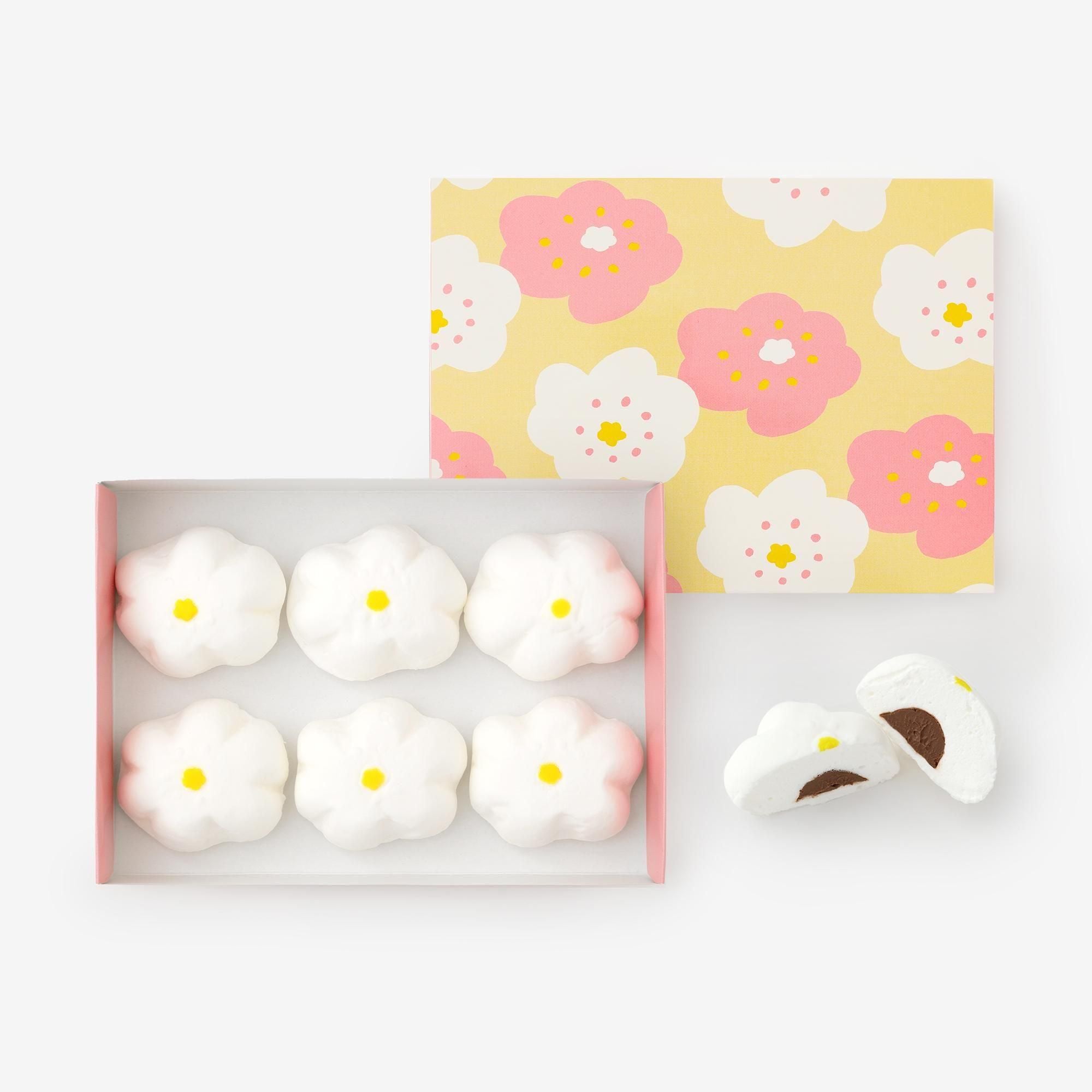 伊藤軒×SOU・SOU／ほほえみ マシュマロ（チョコ）6個入