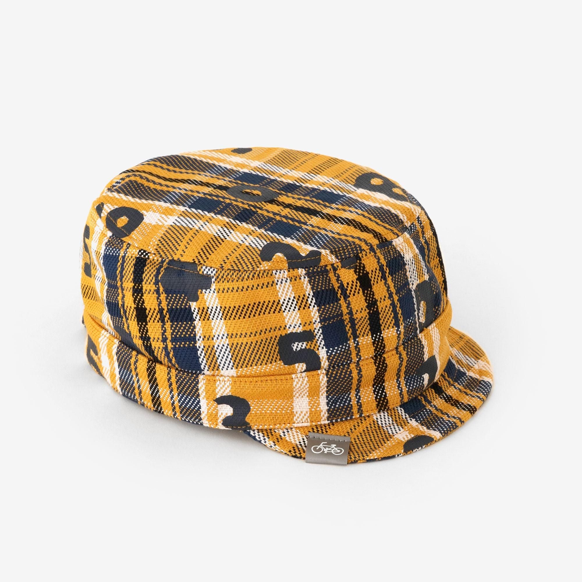 ヘビーツイルチェック BIKE ワークキャップ／SO-SU-U 黄金色（こがねいろ）