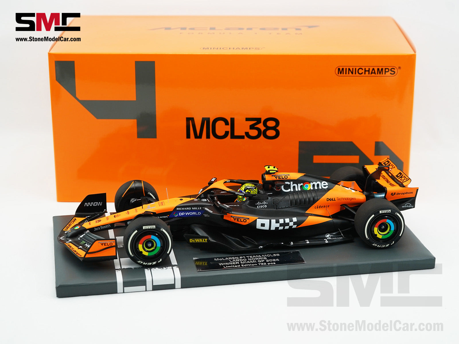 1/18 マクラーレン MCL38 モナコGP セナ トリビュート L.ノリス