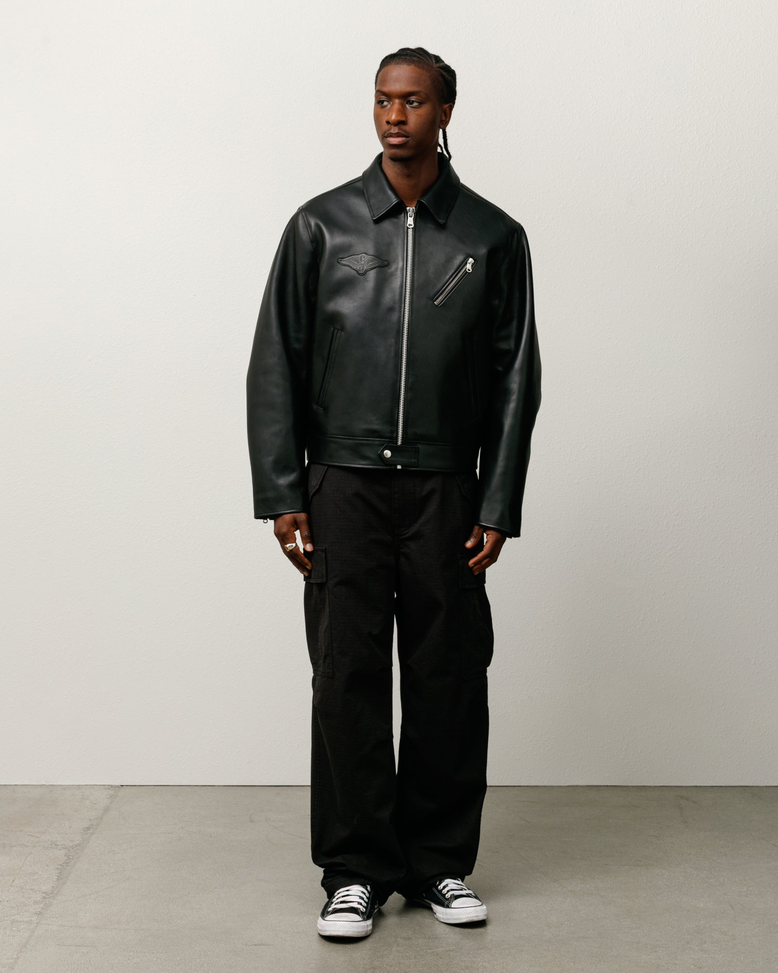 Biker Jacket – Black | Outerwear | Stüssy