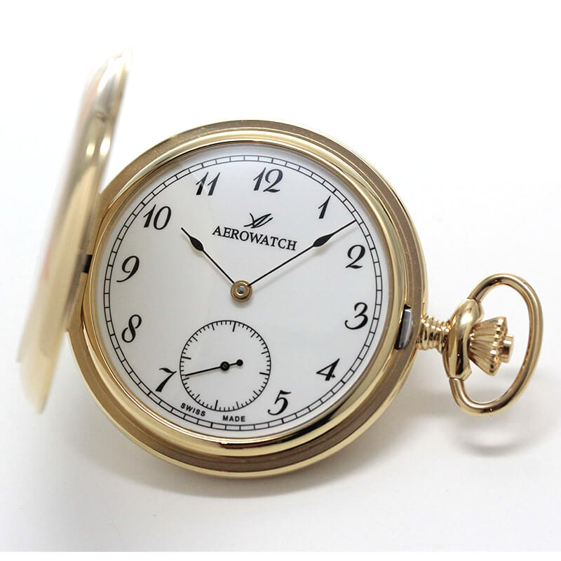 AUREOLE SWISSMADE鉄道仕様懐中時計大容量電池 JAPANMOVT AUREOLE