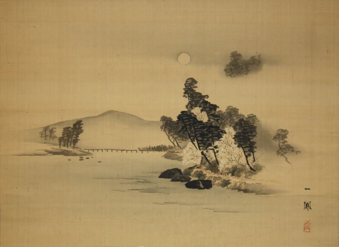 森一鳳 嵐山春夜圖