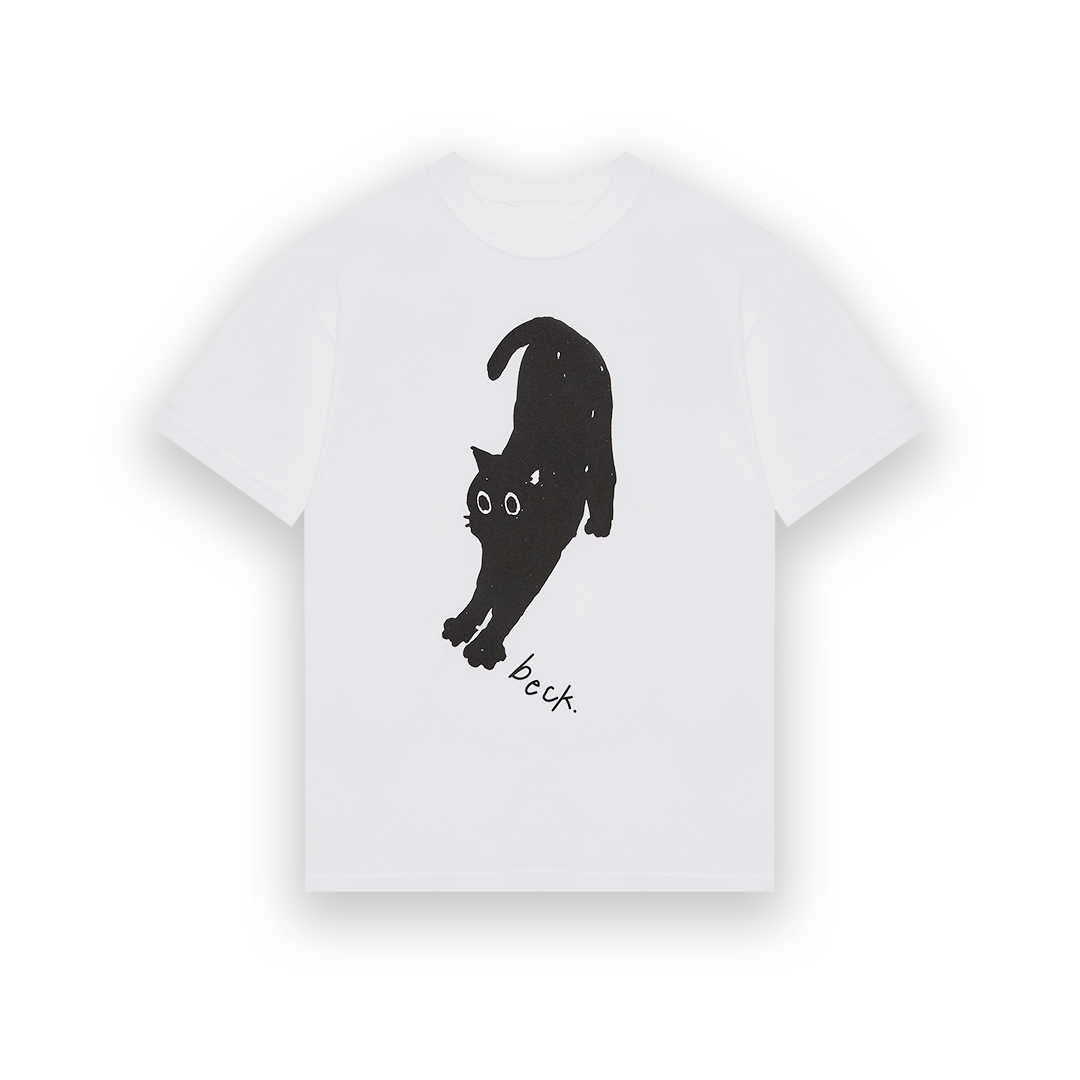 White 'beck' T-shirt – wave to earth