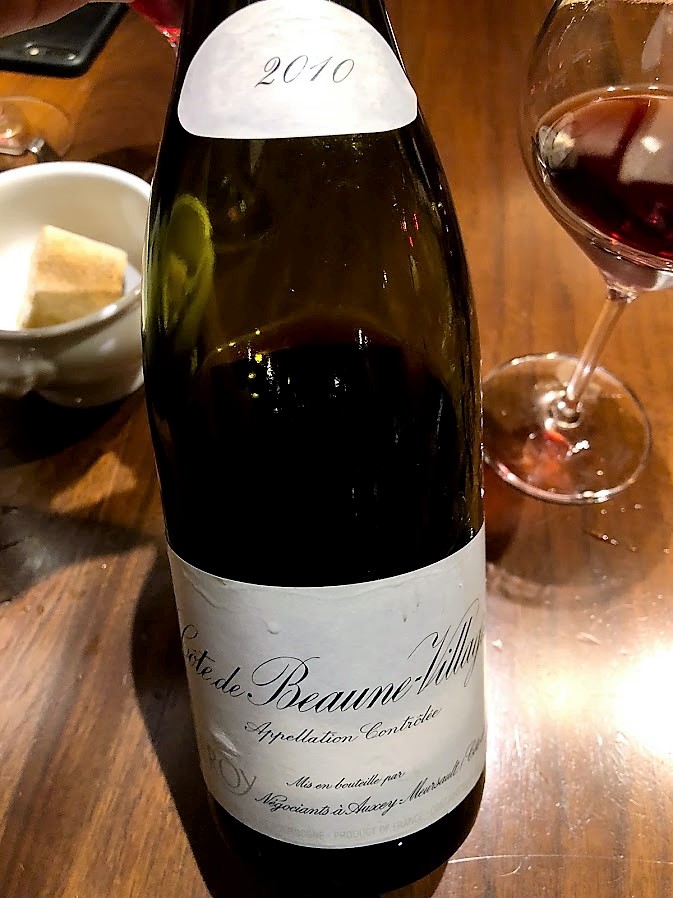 セラー保管】 LEROY ルロワ コート・ド・ボーヌ・ヴィラージュ 2010