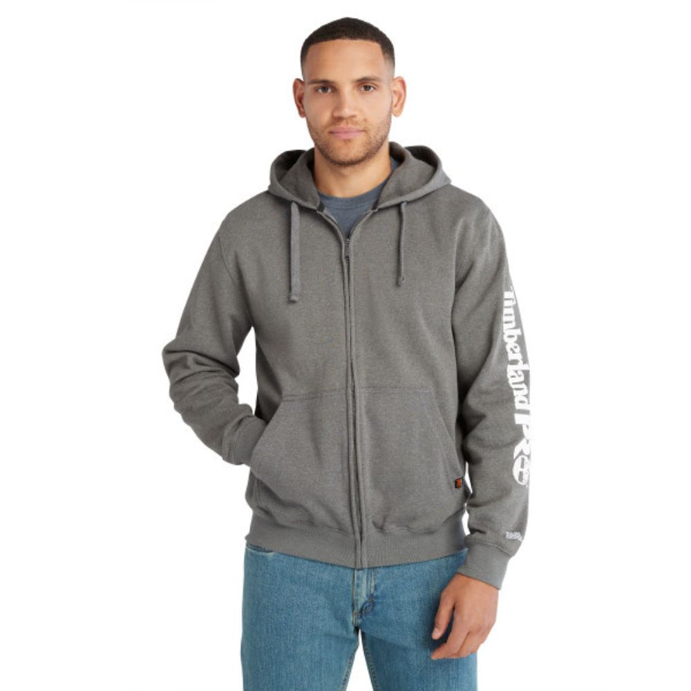 Timberland PRO Hood Honcho Full Zip Work Hoodie - Dark Charcoal TB1A23