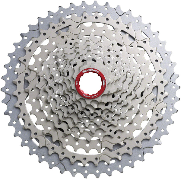 SunRace CSMX9X Cassette - 11-Speed, 10-46t, Metallic Silver, For