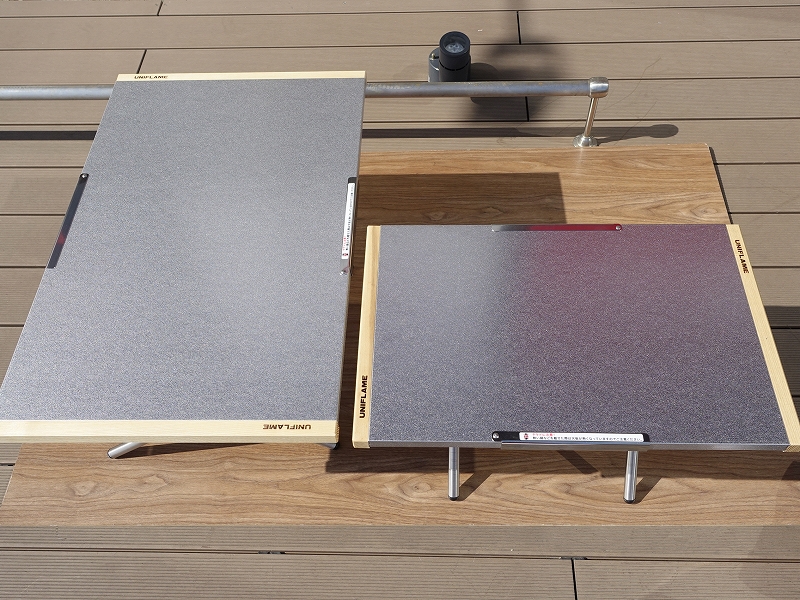 ユニフレームの焚き火テーブル ラージタイプが復刻版で再入荷