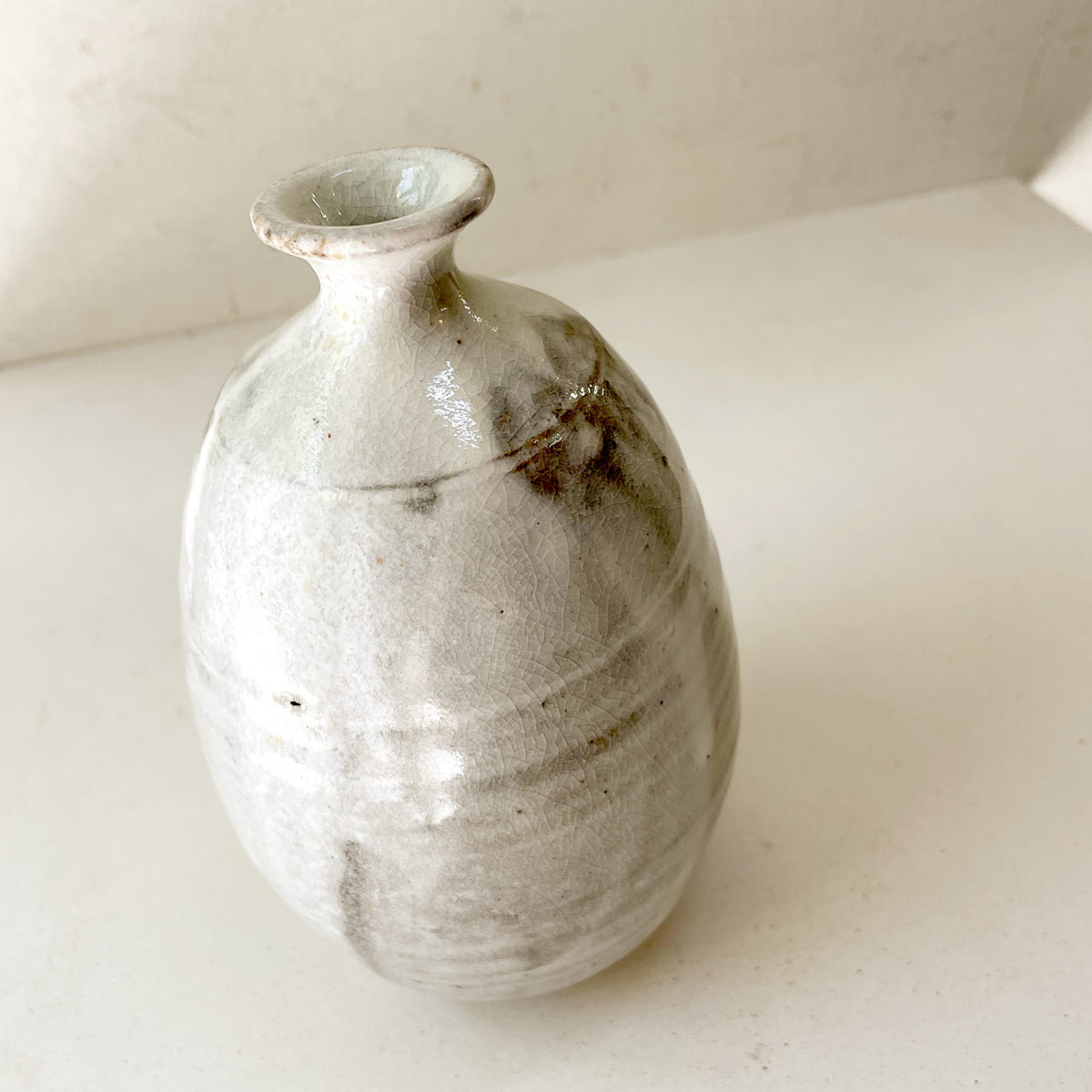 花入 面取 絵唐津 小次郎窯 モダン 花瓶 木箱入 花入/絵唐津 | からつ