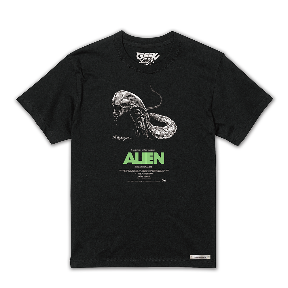 ALIEN CHESTBURSTER T-shirt Artwork by Rockin'Jelly Bean BLK – 山