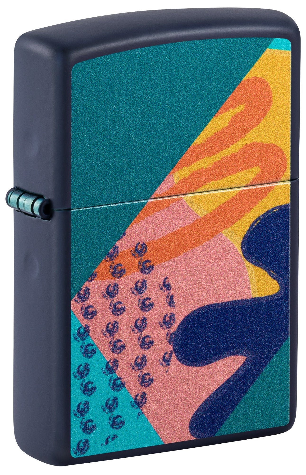 Zippo Retro Pattern Design Navy Matte Windproof Lighter – Zippo USA