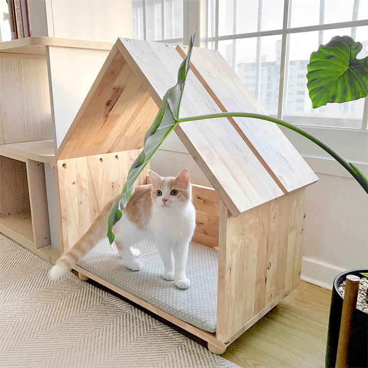 BENKU 原木ペットハウス｜キャットツリー – 1acspaces