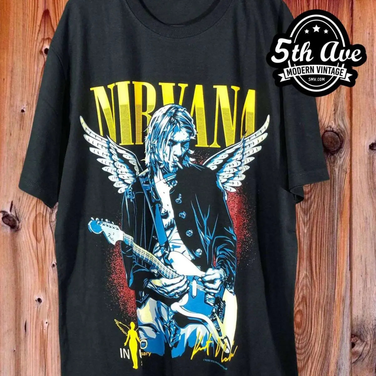 Kurt Cobain Nirvana band t shirt Classic Rock Music Design