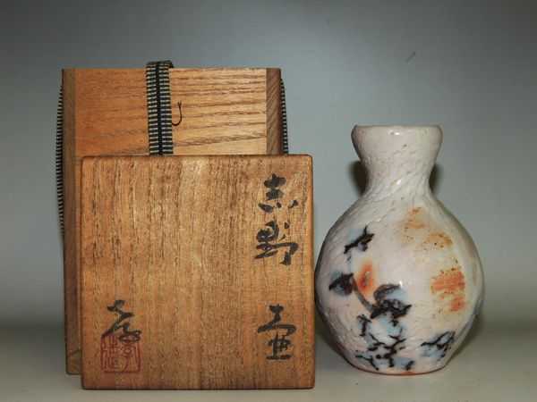 加藤唐九郎一無斎（一ム斎）蕎麦釉茶碗銘有明清水公照極め箱MR8736