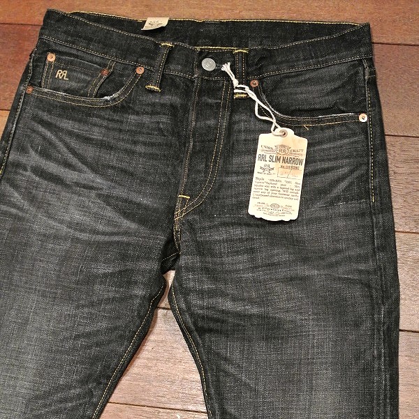 RRL ブラック デニムパンツ “SLIM NARROW” | 7th 学芸大学