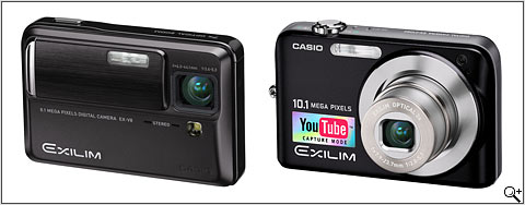 Casio EXILIM EX-V8 and EX-Z1080: DPReview | Photography News, Gear