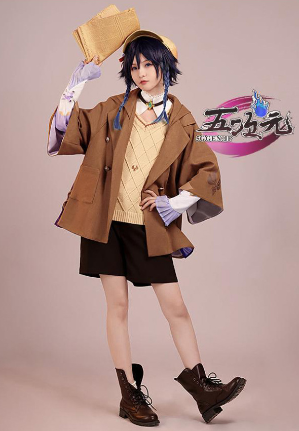 三分妄想 原神 コスプレ ウェンティ 少年 思い出 衣装 同人服