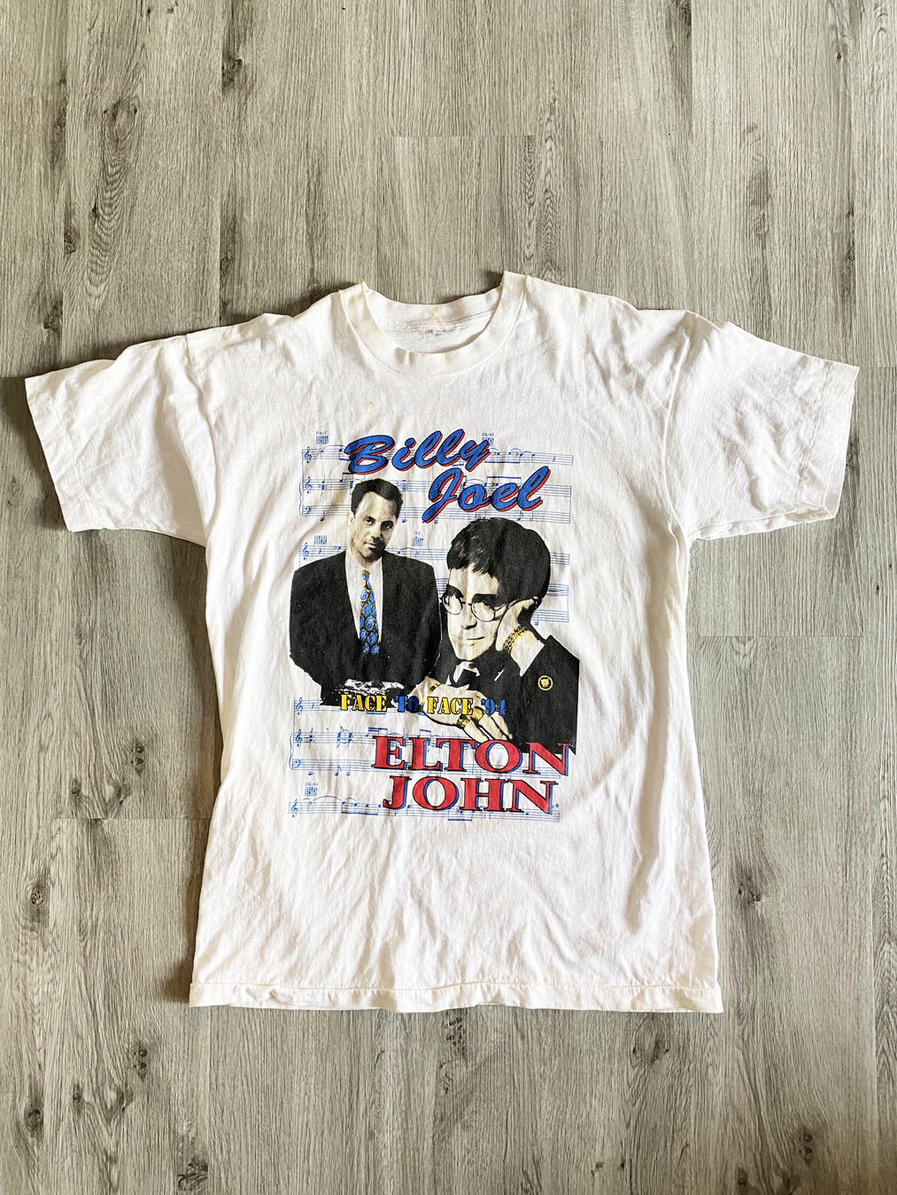 90s USA BILLY JOER×ELTON JOHNツアーTシャツ 90s USA BILLY JOER×ELTON