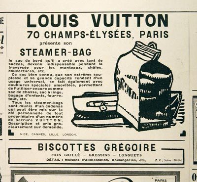 Yourself in a suitcase — 1901-The Louis Vuitton Company introduced