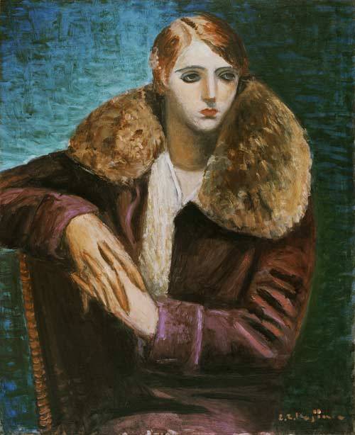 KOJIMA Zenzaburo Digital Archive — 青寝台の裸婦 Nude on a Green